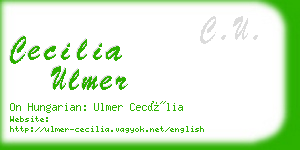 cecilia ulmer business card